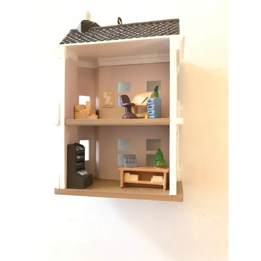 Hallmark Ornament HALL BROS CARD SHOP 5th In Series 1988 Nostalgic Houses Boxed